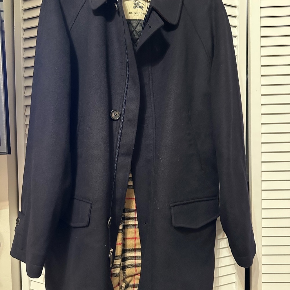 Burberry Men’s Pea Coat - Pre-Owned, Great Condition size M